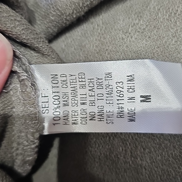 NWT Time Off Terry Knit Pullover Size Medium - Picture 9 of 9